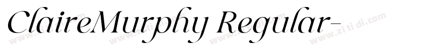 ClaireMurphy Regular字体转换